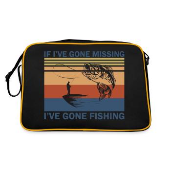 Pêcheurs Pêche Pêche Pêcheurs Pêcheurs Poisson Poisson - Sac Retro - noir/or - Dos