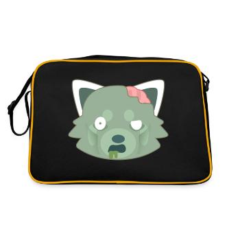 Panda roux déguisé en zombie pour Halloween - Sac Retro - noir/or - Dos