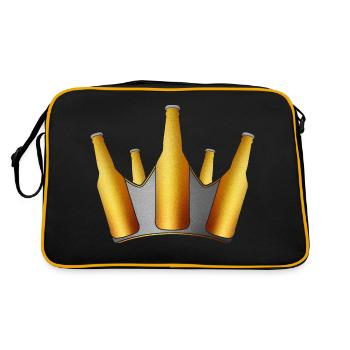 Crown - Retro Bag - black/gold - Back