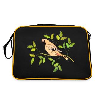 Oiseau - Sac Retro - noir/or - Dos