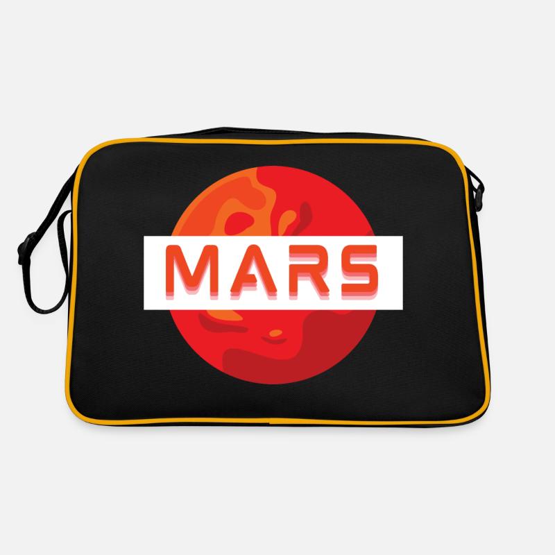 Mission MARS! - Retro Tasche - Schwarz/Gold