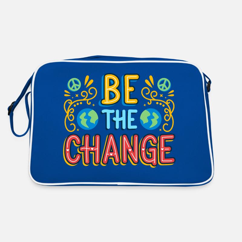 Be the change idee cadeau original Sac Retro