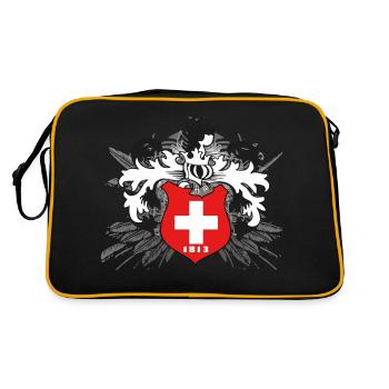 Switzerland T-shirt or hoodie printing and texting - Retro Bag - black/gold - Back
