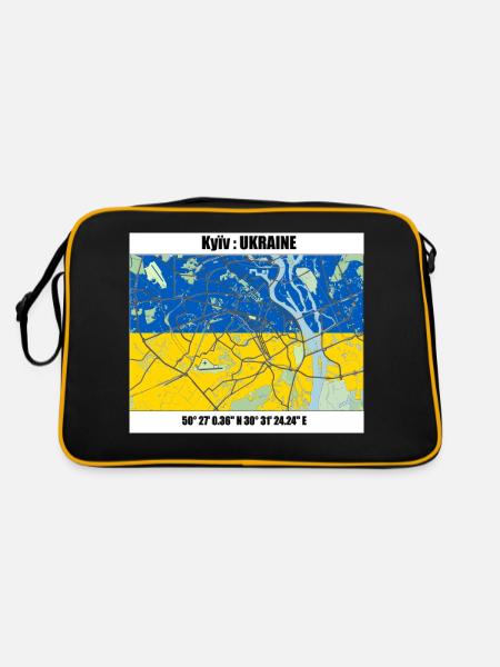 Kyiv - Retro Bag - black/gold - Back