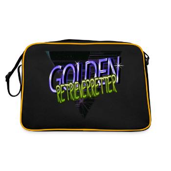 Bday Birthday Dog Berger Chien Limier Grand Danois - Sac Retro - noir/or - Dos
