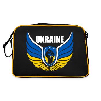 Ukraine Logo - Retro Bag - black/gold - Back
