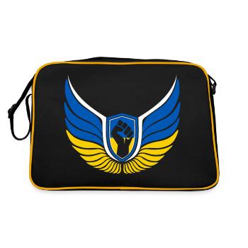 Ukraine Logo - Retro Bag - black/gold - Back