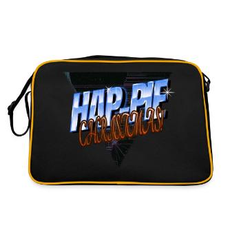 under the tree beards bedroom christmas tree - Retro Tasche - Schwarz/Gold - Hinten