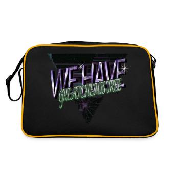 geek bedroom present gift happy birthday present - Retro Bag - black/gold - Back