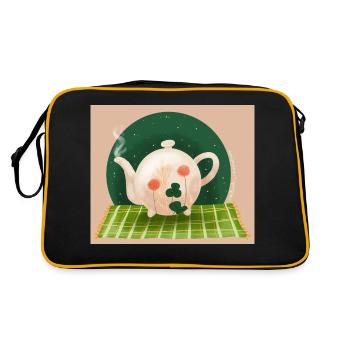 Teapot - Retro Bag - black/gold - Back