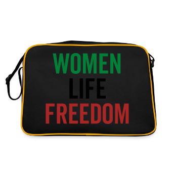 femmes vie liberté - Sac Retro - noir/or - Dos