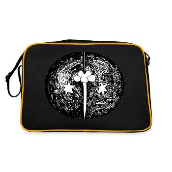 Sun Moon Mosaic Astrology mystical symbol 07 - Retro Bag - black/gold - Back