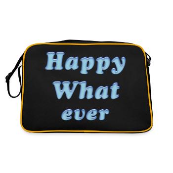 happy whatever - Retro Bag - black/gold - Back