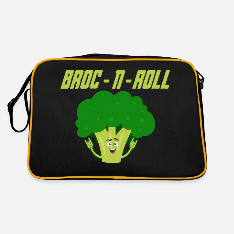 Broc n Roll Vegetable Broccoli Retro Tasche