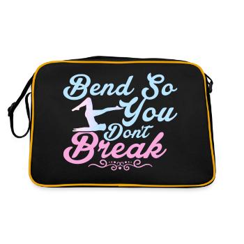 Pliez-vous pour ne pas casser le Pilates Fitness - Sac Retro - noir/or - Dos