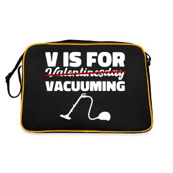 Valentine's Day vaccuming Love Cleanliness Gift - Retro Bag - black/gold - Back