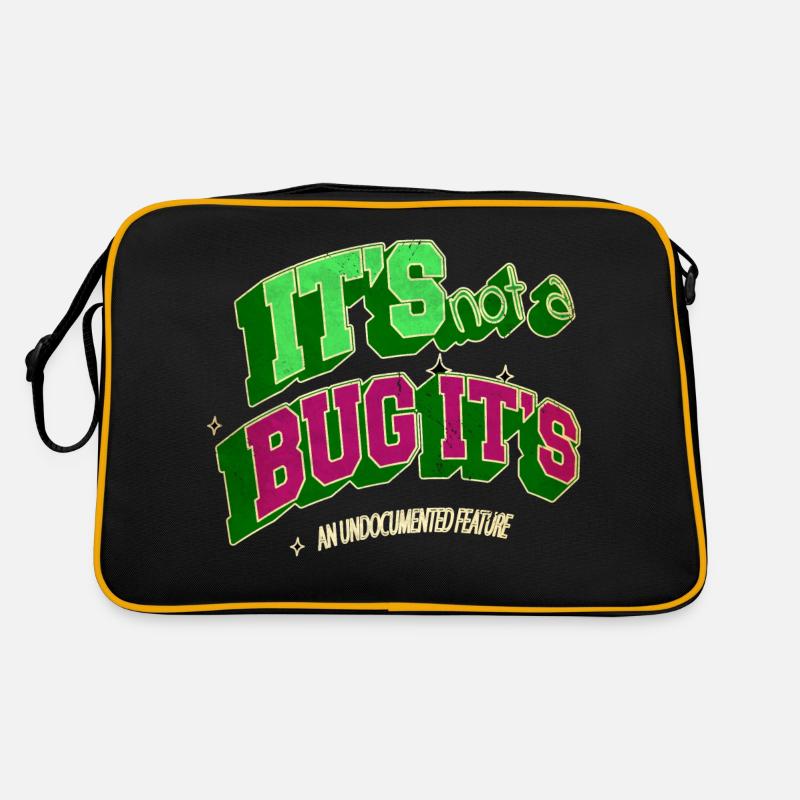 dayfathers day college student computer awesome - Retro Tasche - Schwarz/Gold