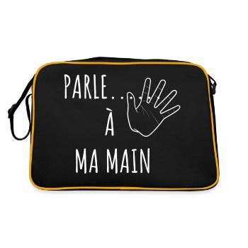 parle à ma main - Sac Retro - noir/or - Dos