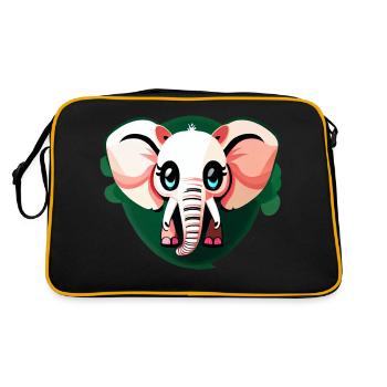 Little Elephant Cartoon Cute Adventure 13 - Retro Bag - black/gold - Back