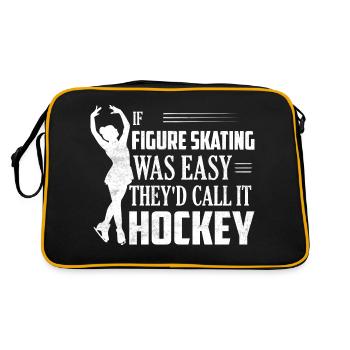 If Figure Skating Was Easy Skate Ice Skater - Retro Bag - black/gold - Back