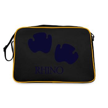 DOG CAT PET RHINO PAW - Retro Tasche - Schwarz/Gold - Hinten