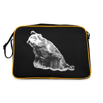 DAGGI view to the rear - Retro Bag - black/gold - Back