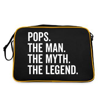Pops L’homme Le mythe La légende - Sac Retro - noir/or - Dos