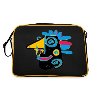 Doubi le personnage irréel - Sac Retro - noir/or - Dos