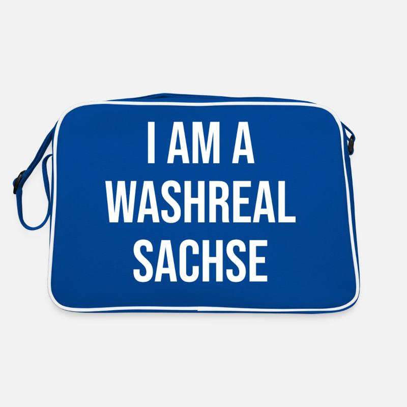 Ich bin ein Waschechter Sachse Retro Tasche