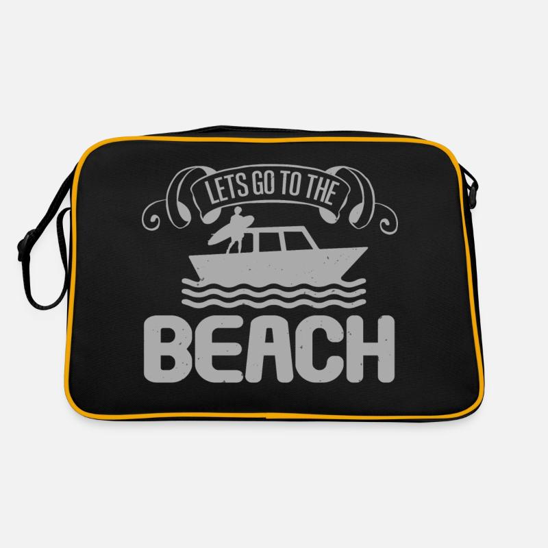 LET GO TO THE BEACH Retro Bag