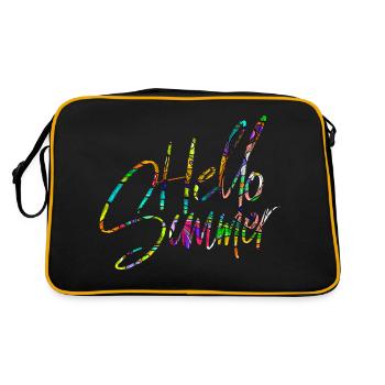 Hello Summer - Retro Bag - black/gold - Back