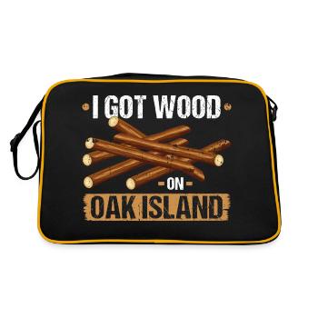 J’ai du bois sur Oak Island Treasure Hunter - Sac Retro - noir/or - Dos