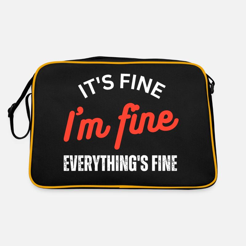 It's Fine I'm Fine Everything is Fine Retro Bag
