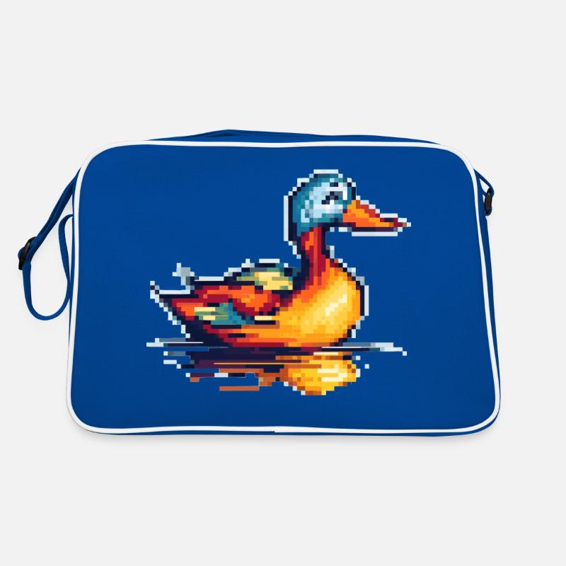 Petit canard dans les graphiques à pixels rétro 8 bits Sac Retro