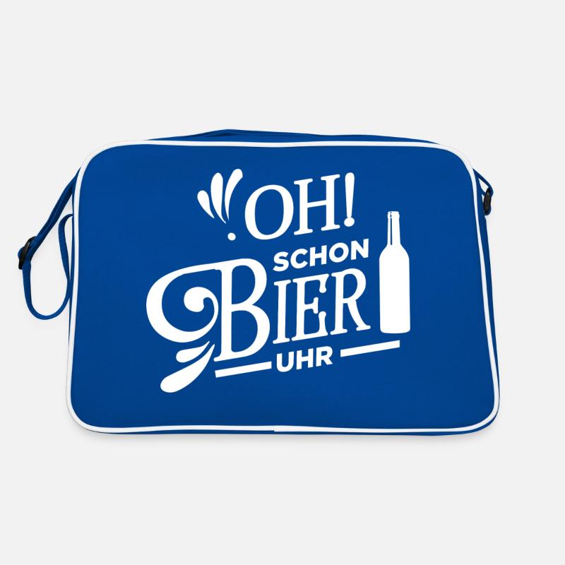 oh schon bier uhr bierflasche Retro Tasche