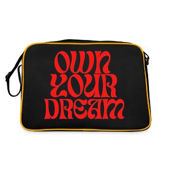 Mirace Own Your Dream - Retro Bag - black/gold - Back
