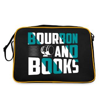 Bourbon And Books Whiskey Drinking - Retro Bag - black/gold - Back
