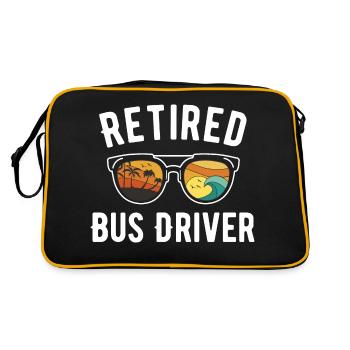 Retired Bus Driver Beach Vacation Sunglasses - Retro Tasche - Schwarz/Gold - Hinten
