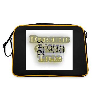 Dreams Come True Digital Art - Retro Bag - black/gold - Back