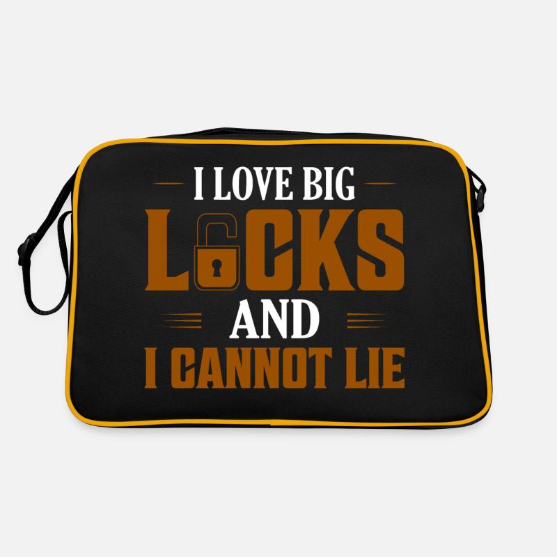 I Love Big Locks And I Cannot Lie Lockpicker Locks Retro Tasche