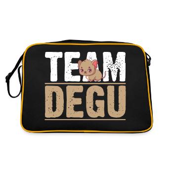 Team Degu - Retro Bag - black/gold - Back