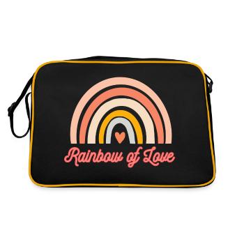Rainbow of Love - Retro Bag - black/gold - Back