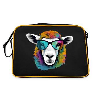 Mimou the sheep - Retro Bag - black/gold - Back