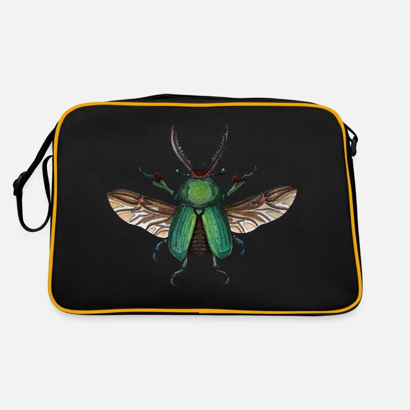 Big Green Beetle - coléoptère vert géant Sac Retro