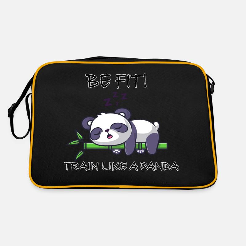 Be fit train like a Panda Retro Bag