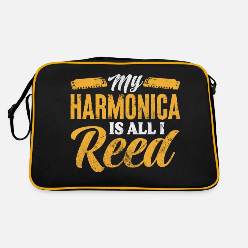 My Harmonica is all I Reed Retro Tasche