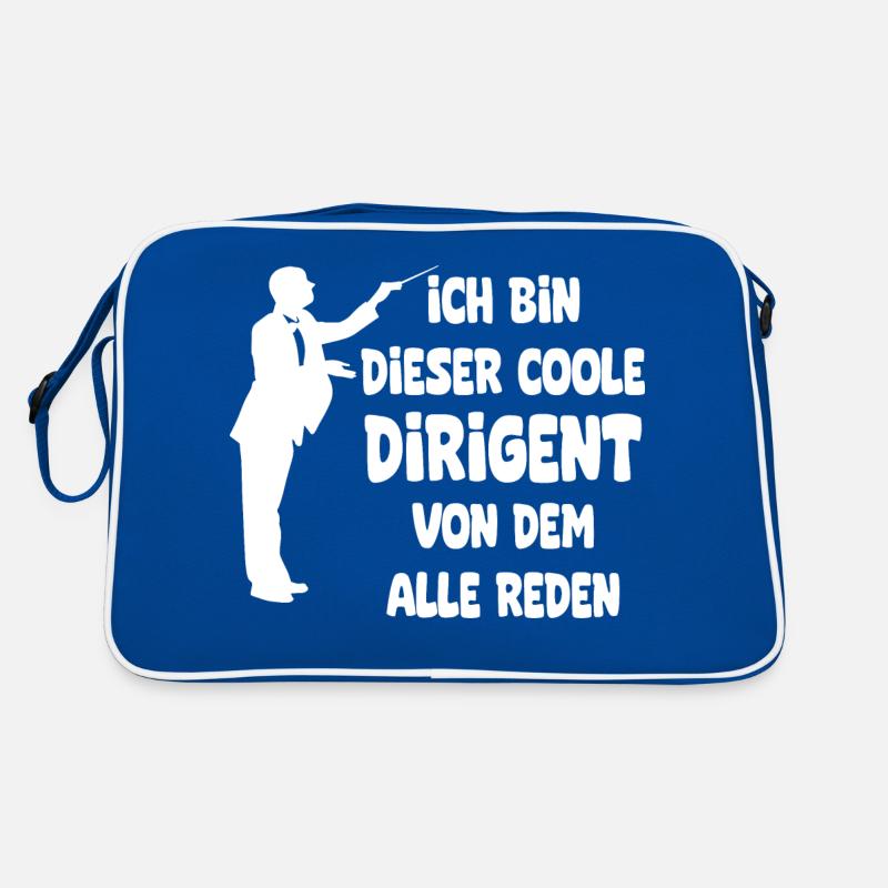Musiker Dirigent - Lustiges Beruf Spruch Dirigent Retro Tasche