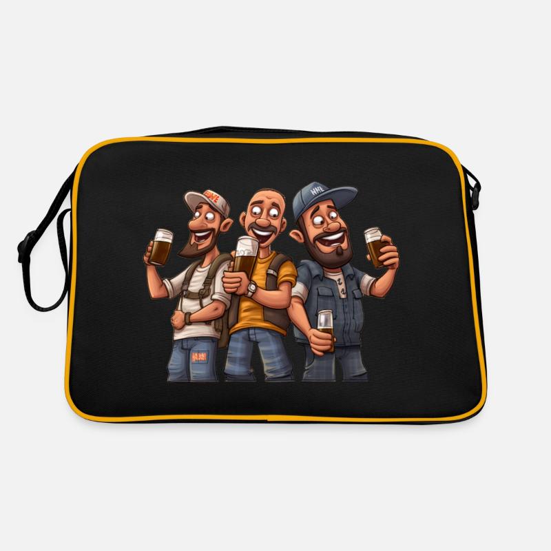 Brew Crew: Entfesseln Sie den Geist der Bierbande Retro Tasche