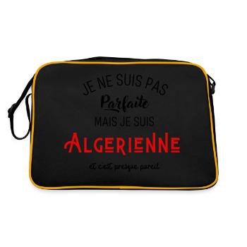 Pas parfaite mais algérienne - Sac Retro - noir/or - Dos