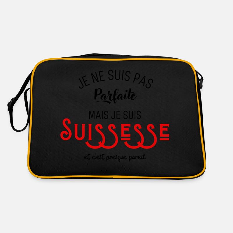 Pas parfaite mais suissesse Sac Retro